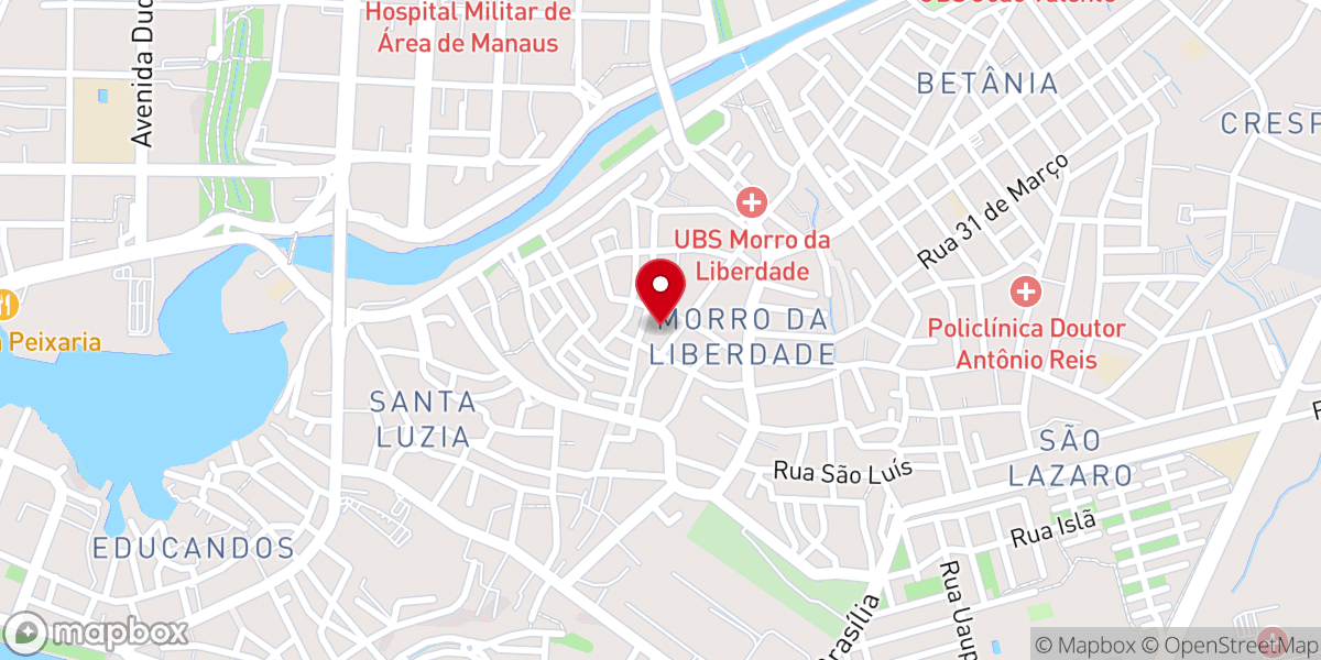 Map showing location of Paróquia Coração Imaculado de Maria