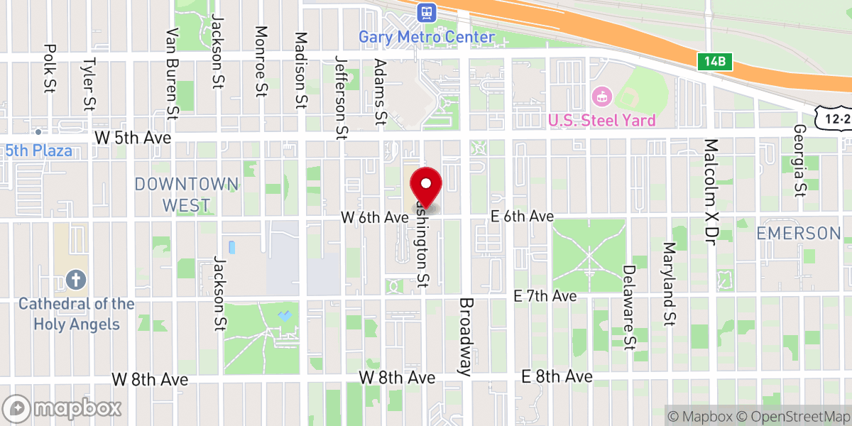 Map showing location of City Church Historical Marker