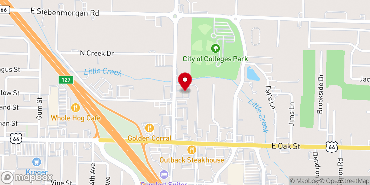 Map showing location of Covenant Life Church