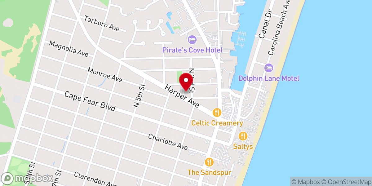 Map showing location of St. Paul's United Methodist Church
