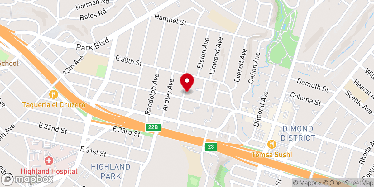 Map showing location of St Paul Lutheran Church
