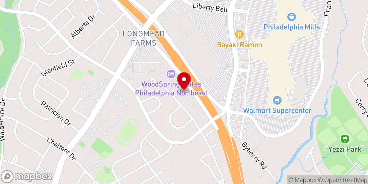 Map showing location of Faith Lutheran Church