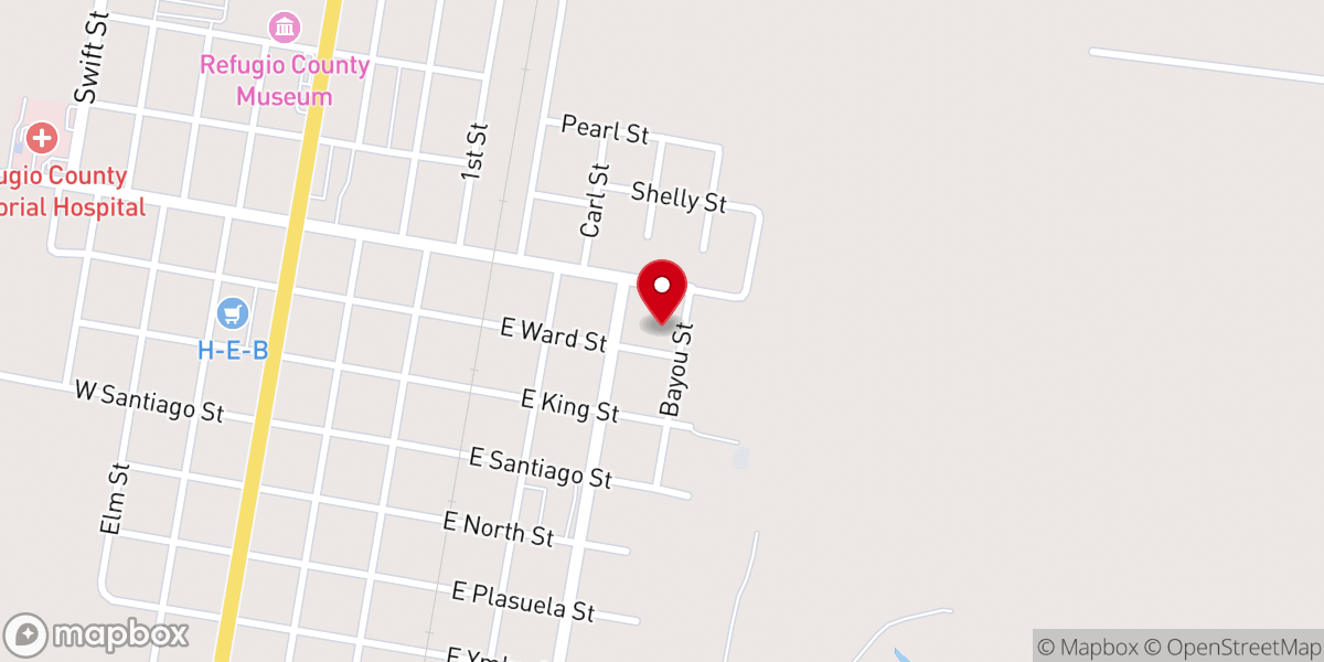 Map showing location of Mount Pilgrim Baptist Church