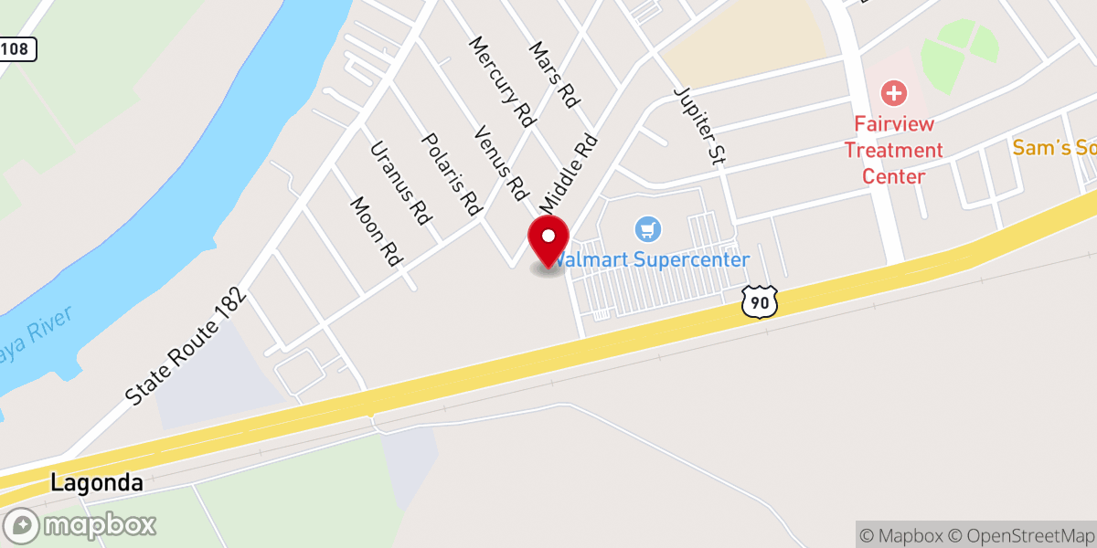 Map showing location of Kingdom Come Church