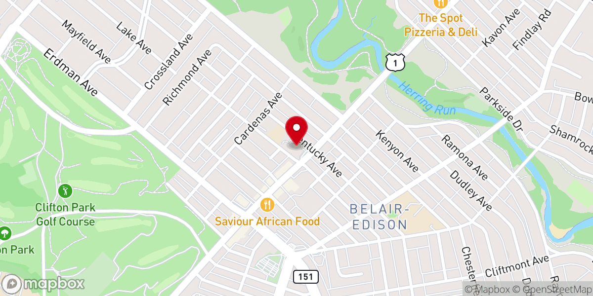 Map showing location of Shrine of the Little Flower Catholic Church