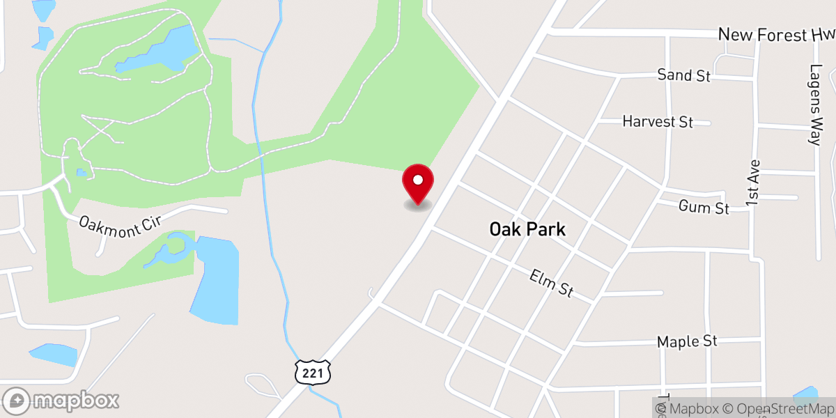 Map showing location of House of Prayer Church