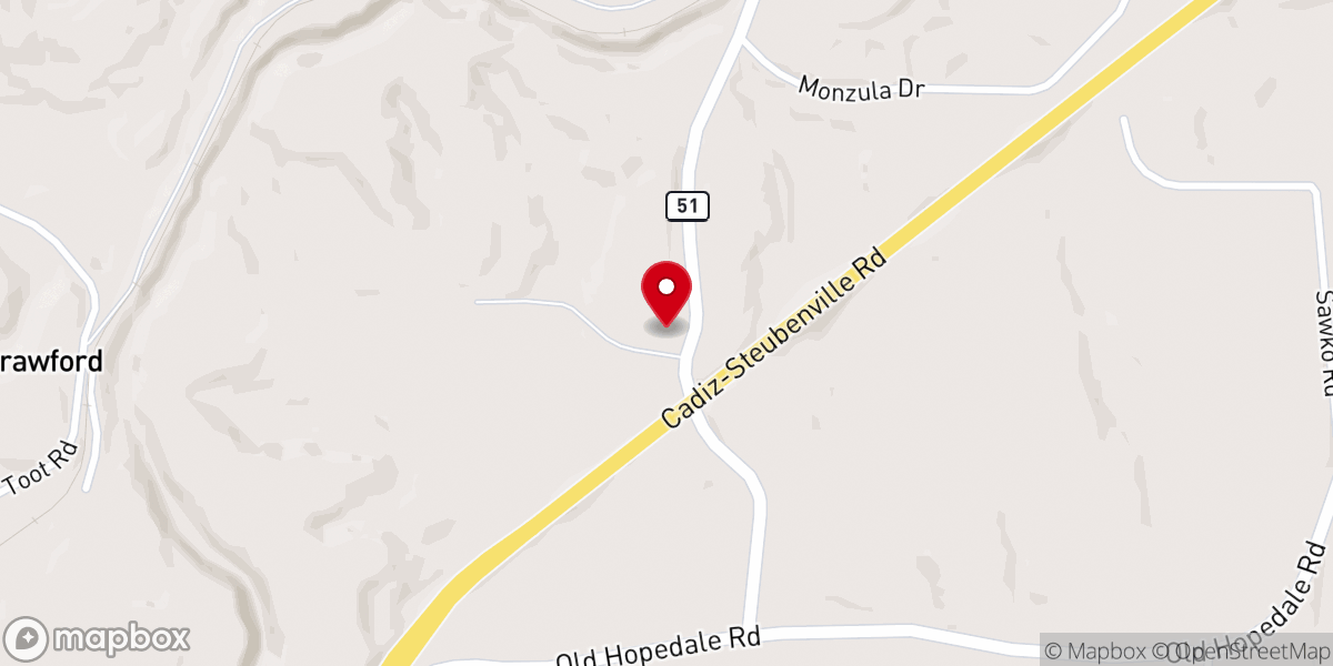 Map showing location of Mt Shiloh Baptist Church