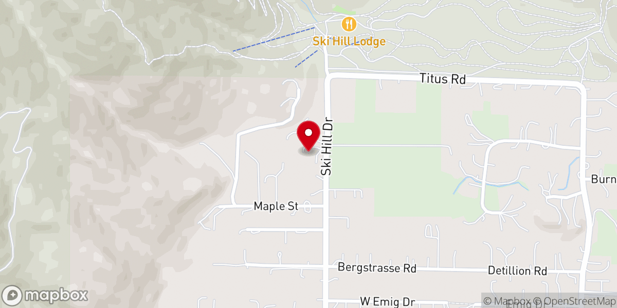 Map showing location of Leavenworth Seventh-day Adventist Church