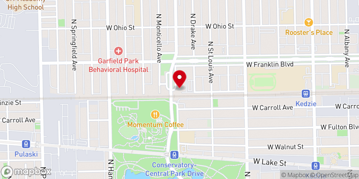 Map showing location of First Divine Providence Church