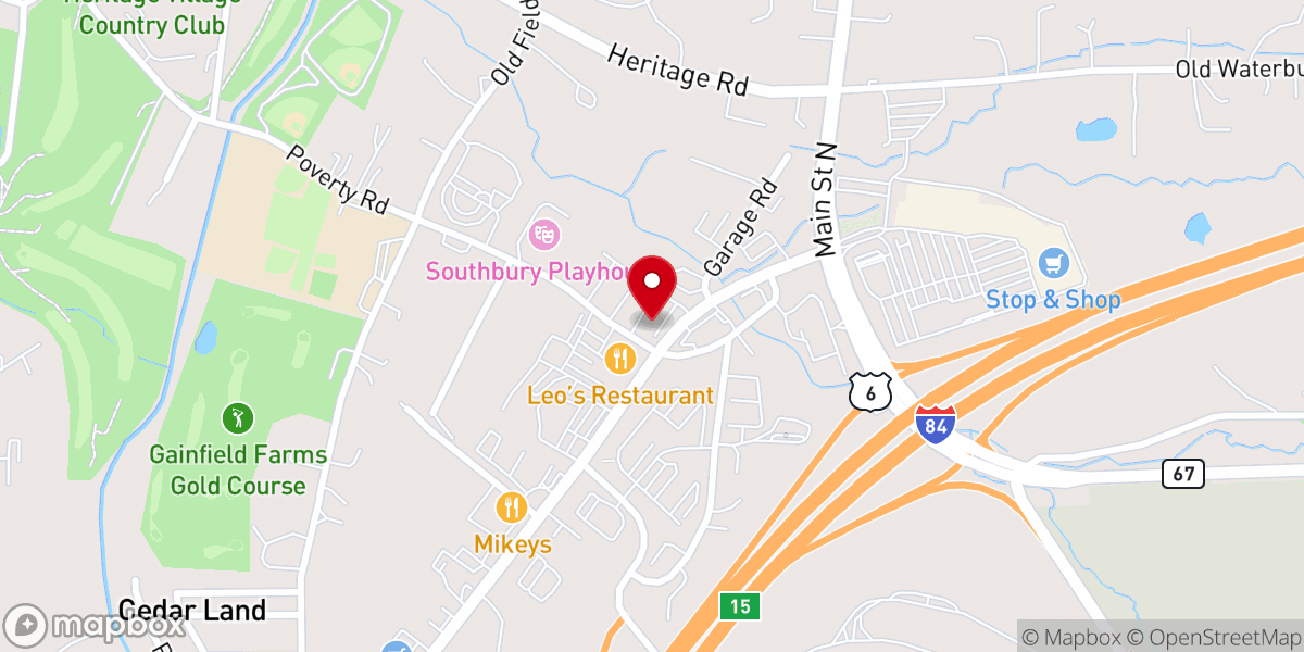 Map showing location of Shepaug Valley Bible Church