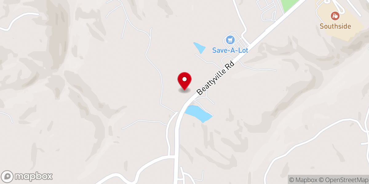 Map showing location of Lee County Church of Christ