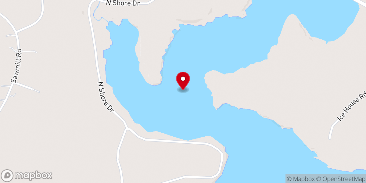 Map showing location of Pocono Lake