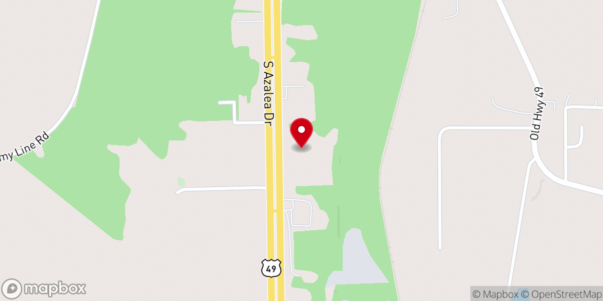Map showing location of Berean Baptist Church