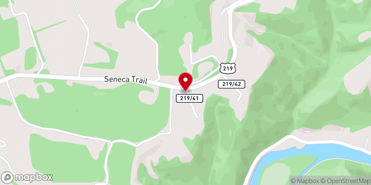 Map showing location of Cook Town church