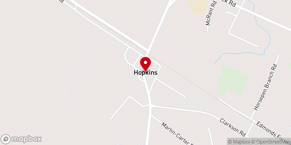 Map showing location of Saint John Baptist Church - Food Distribution Center