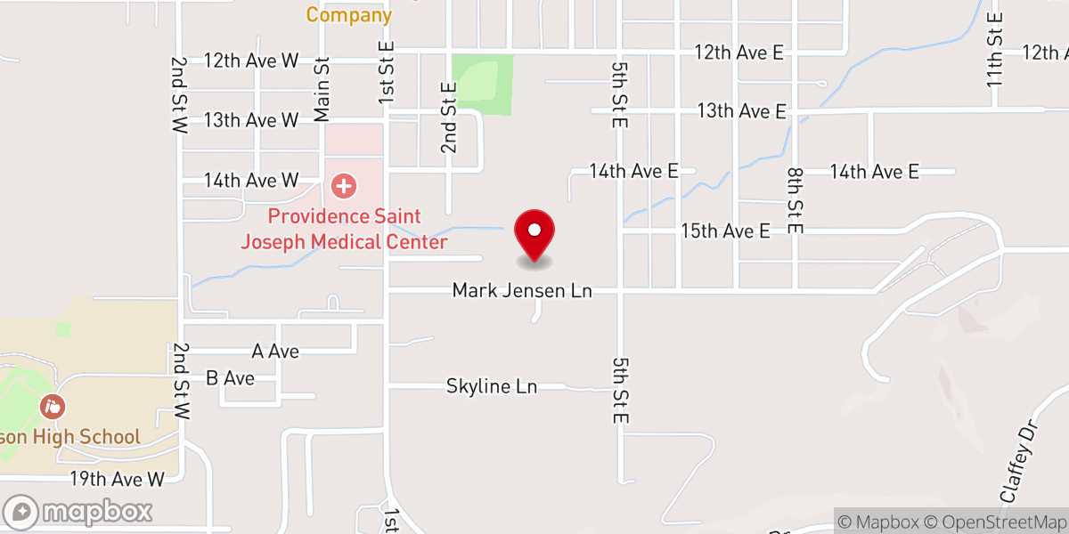 Map showing location of United Methodist Church