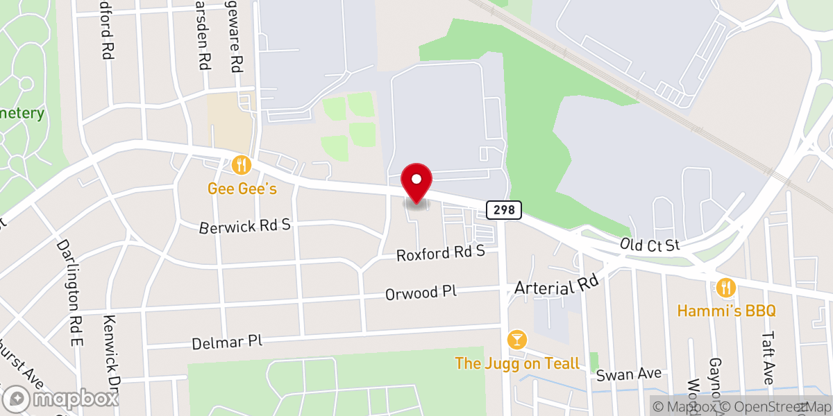 Map showing location of St Daniel's Church