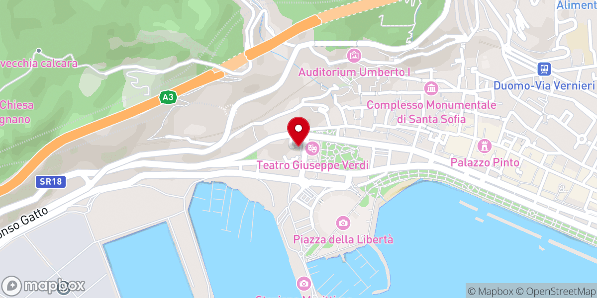 Map showing location of Chiesa di Sant'Anna al Porto