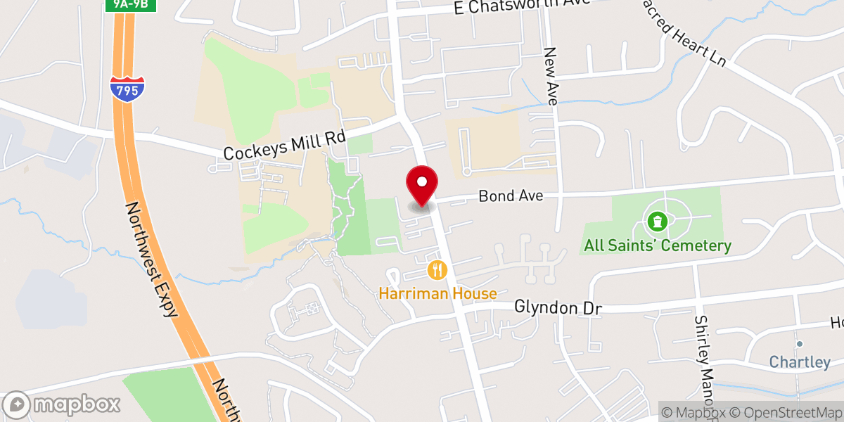 Map showing location of Reisterstown United Methodist Church