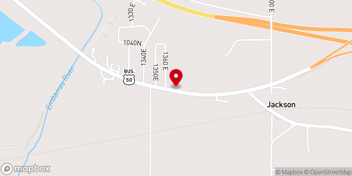 Map showing location of Calvary Apostolic Church