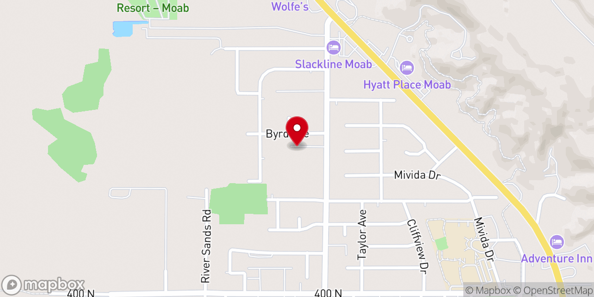 Map showing location of Our Village Community Center