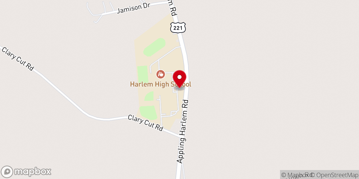 Map showing location of Legacy Church