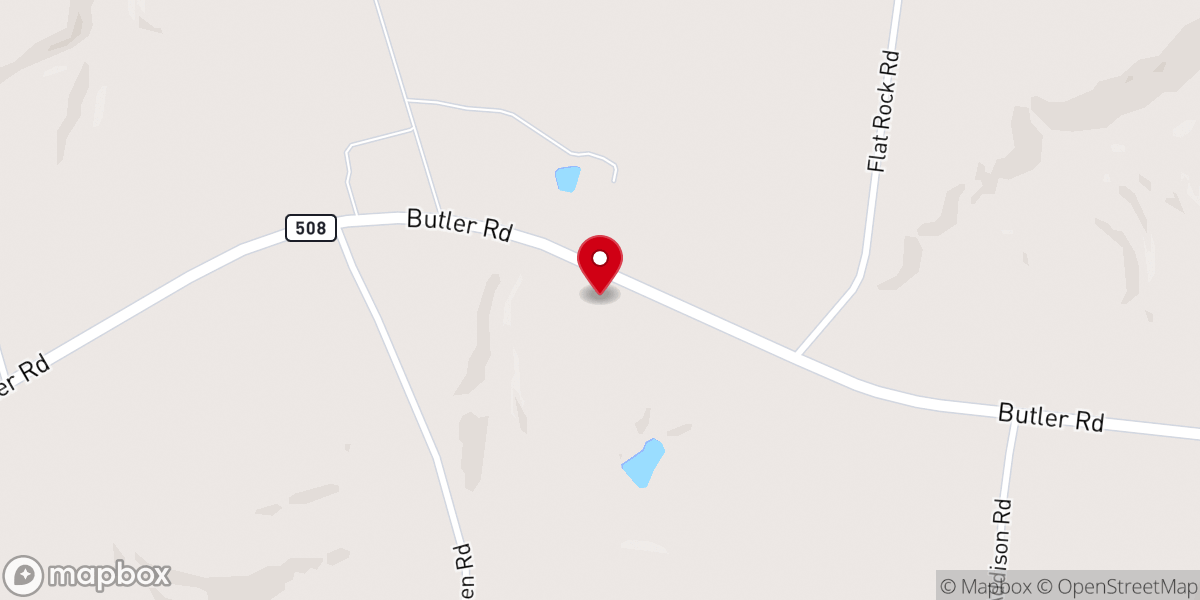 Map showing location of Freedom Baptist Church