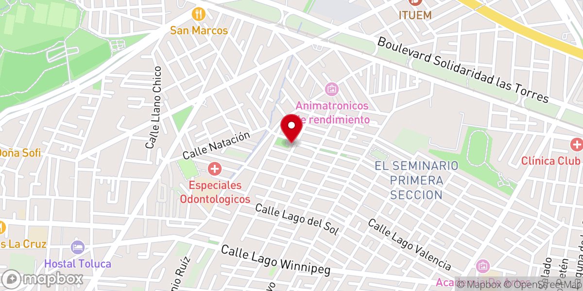 Map showing location of Centro Cristiano El Alfarero Asambleas de Dios