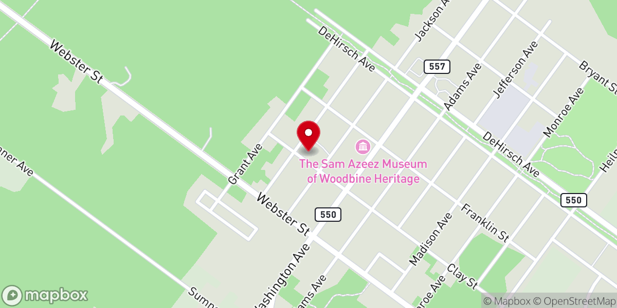 Map showing location of Harshaw Albert E