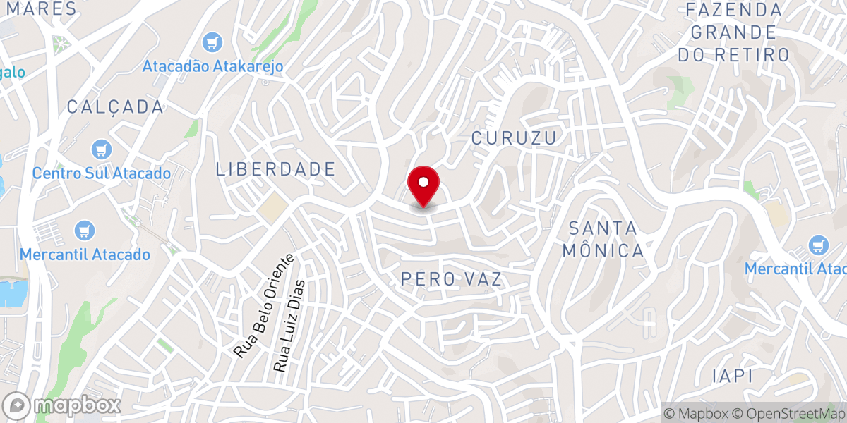 Map showing location of Assembleia De Deus Em Salvador - CURUZÚ