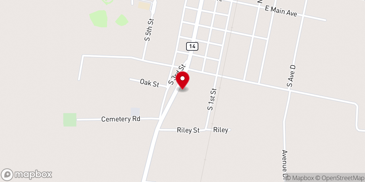 Map showing location of Victory Full Gospel Fellowship