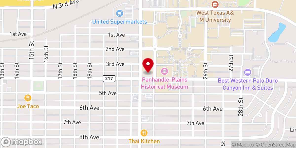 Map showing location of Church of Christ Bible Chair