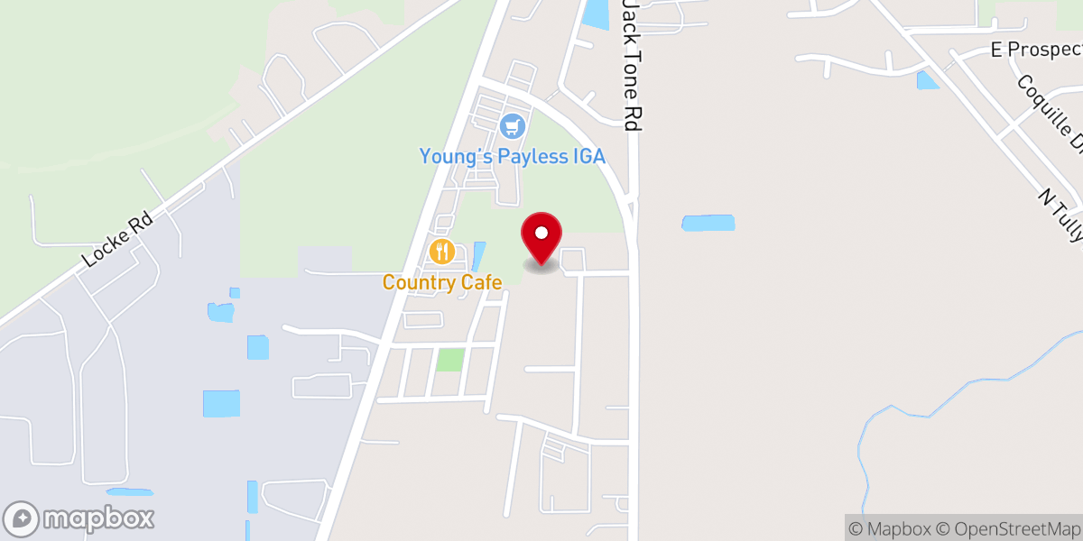 Map showing location of Grace Church of Lockeford