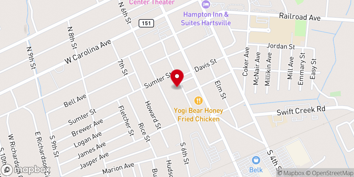 Map showing location of True Saints Church Of God In Christ