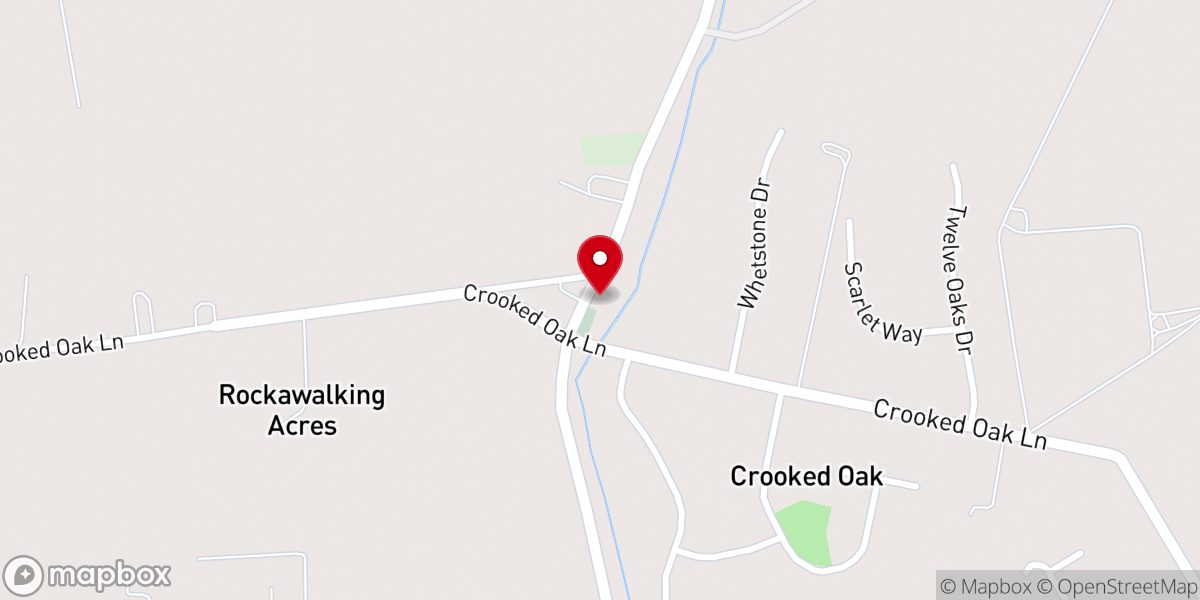 Map showing location of Rockawalkin Church