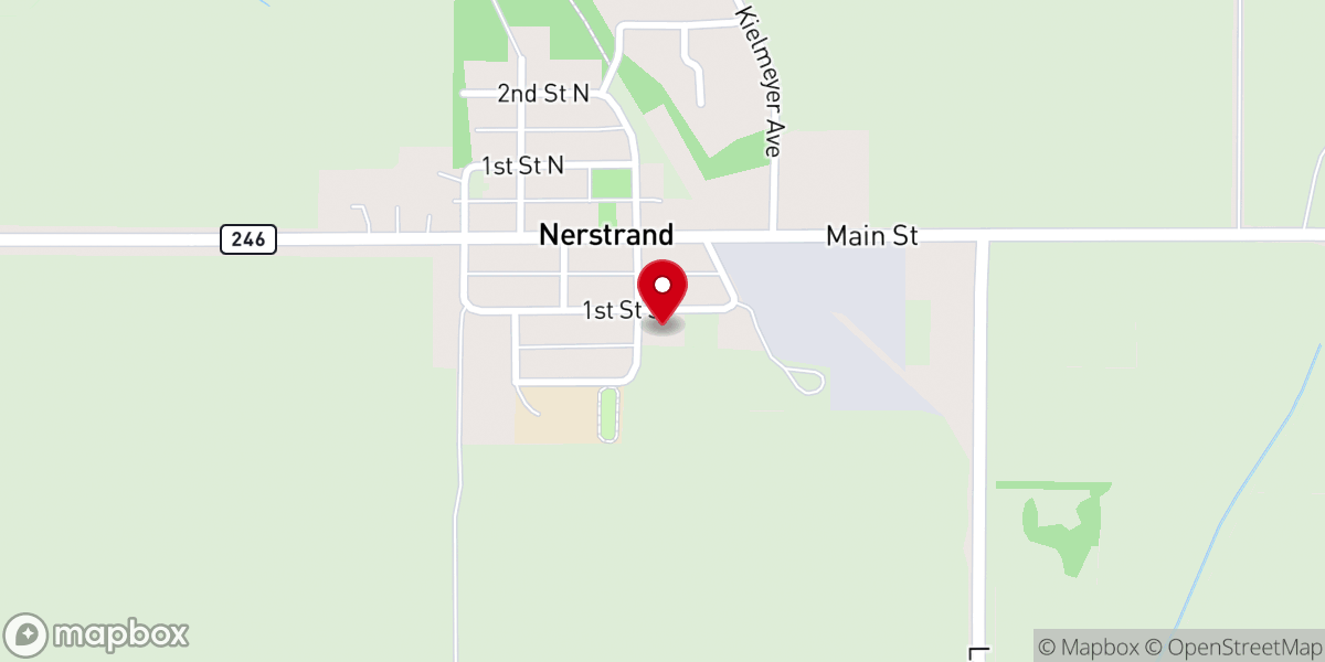 Map showing location of Grace Lutheran Church