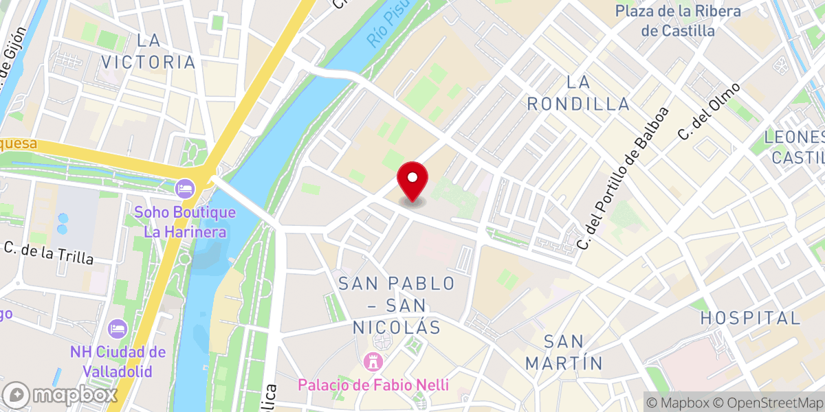 Map showing location of Convento de Santa Teresa (Carmelitas Descalzas)