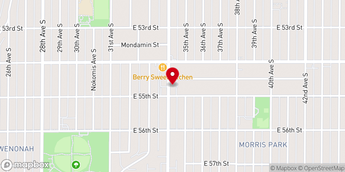 Map showing location of Riverside Evangelical Free Church