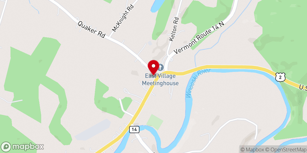 Map showing location of East Montpelier