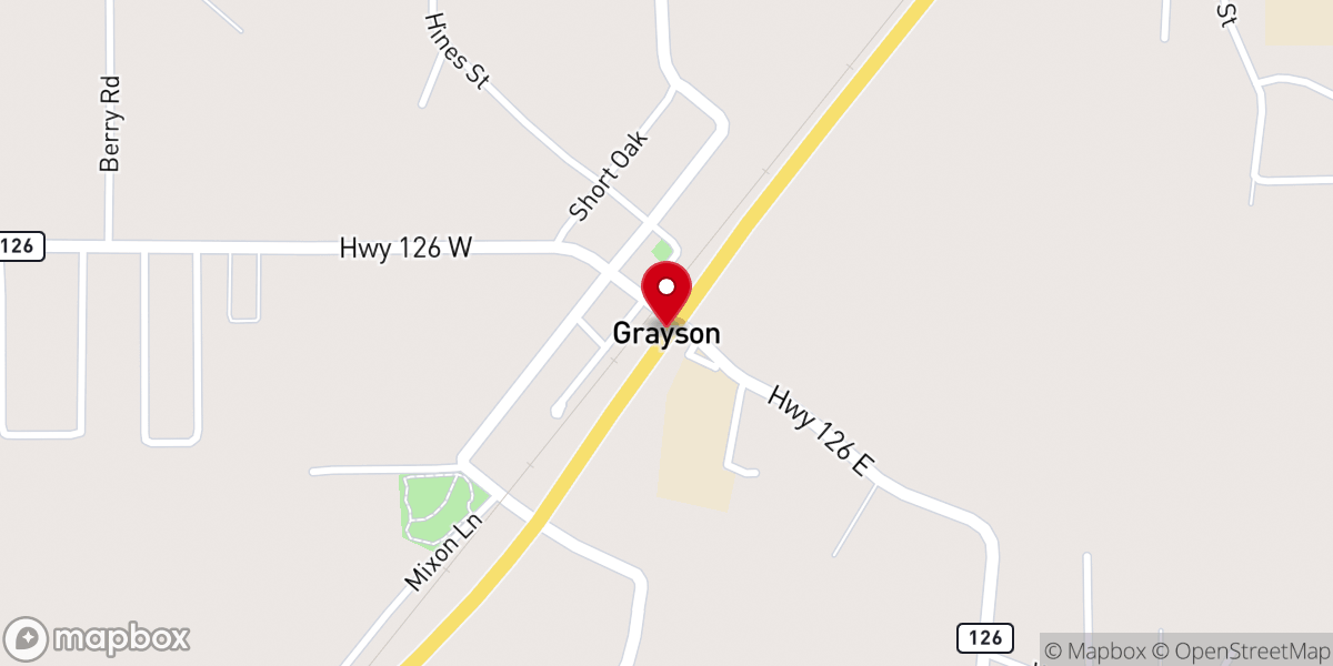 Map showing location of Mt Pleasant Primitive Baptist