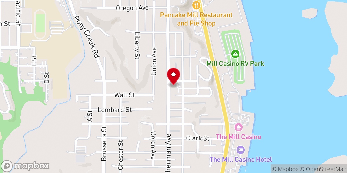 Map showing location of Faith Lutheran Church (ELCA)