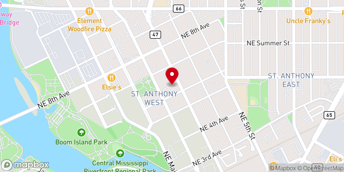 Map showing location of St Maron's Catholic Church