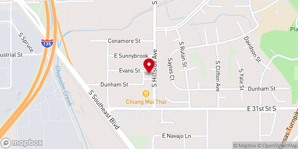 Map showing location of Radiant Church