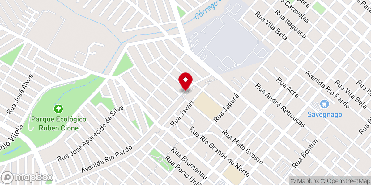 Map showing location of Igreja Evangelica Assembleia de Deus - ministério rio pardo em rp Planalto Verde