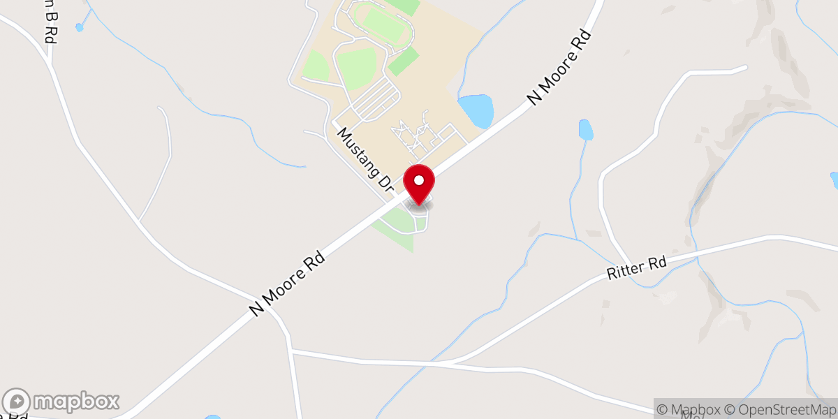 Map showing location of Pleasant Hill United Methodist Church