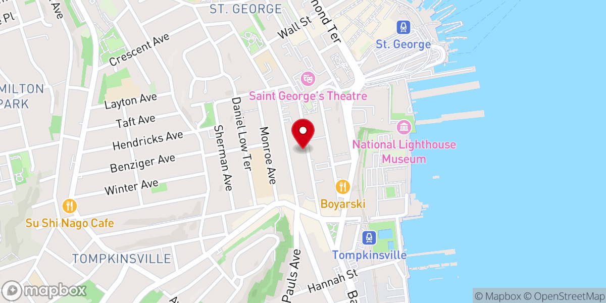 Map showing location of BOTA Supper Club