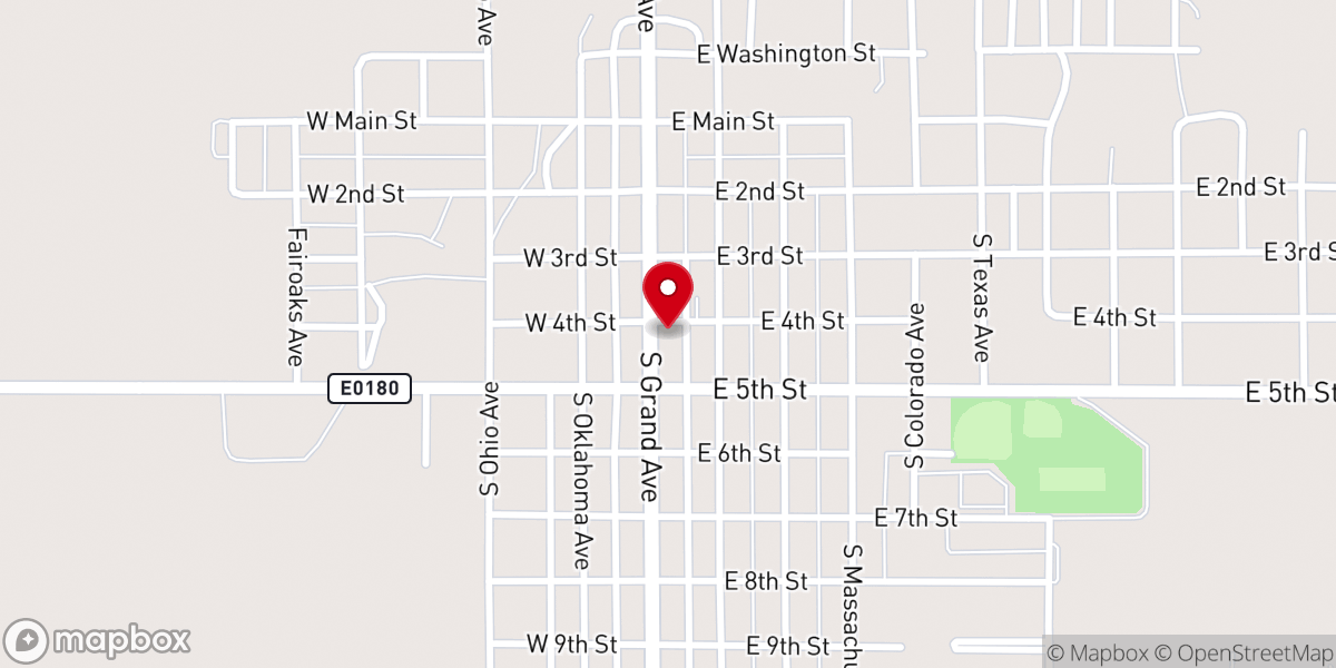 Map showing location of Cherokee Methodist Church