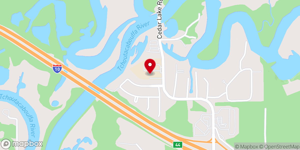Map showing location of Cedar Lake Christian Assembly