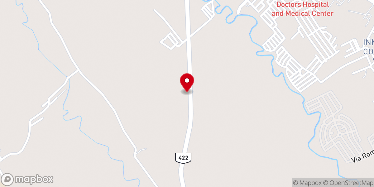 Map showing location of Cornerstone Baptist Church of Metro Lucena