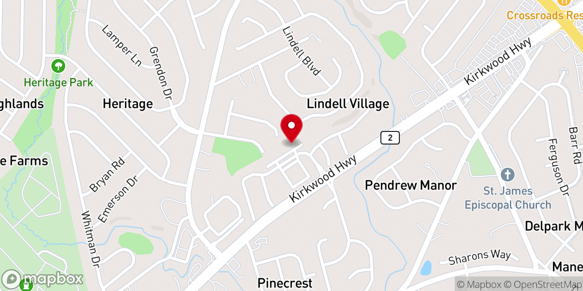 Map showing location of Christ Community Church